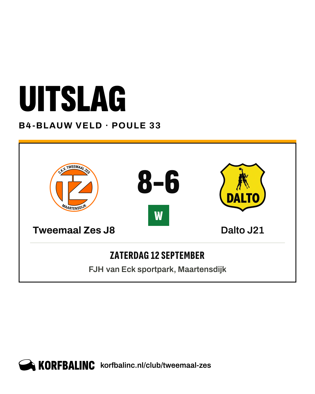 Tweemaal Zes J8 - Dalto J21