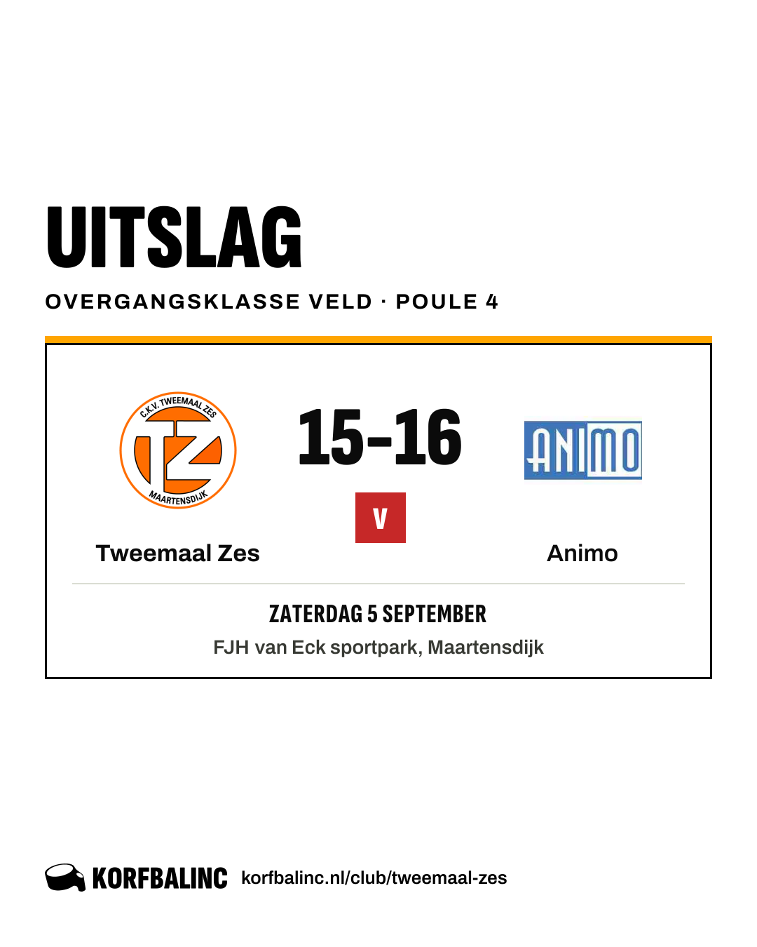 Tweemaal Zes - Animo