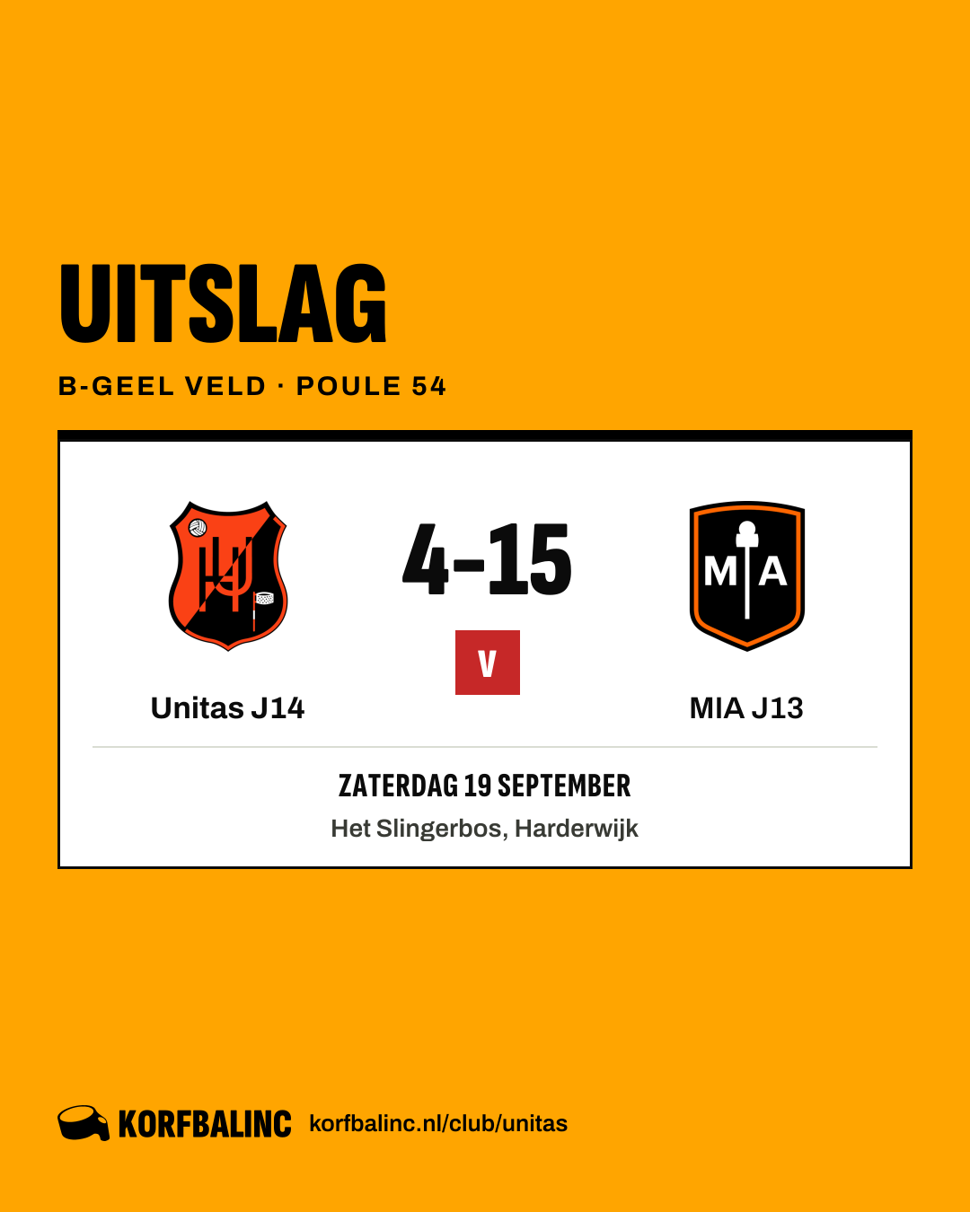 Unitas J14 - MIA J13