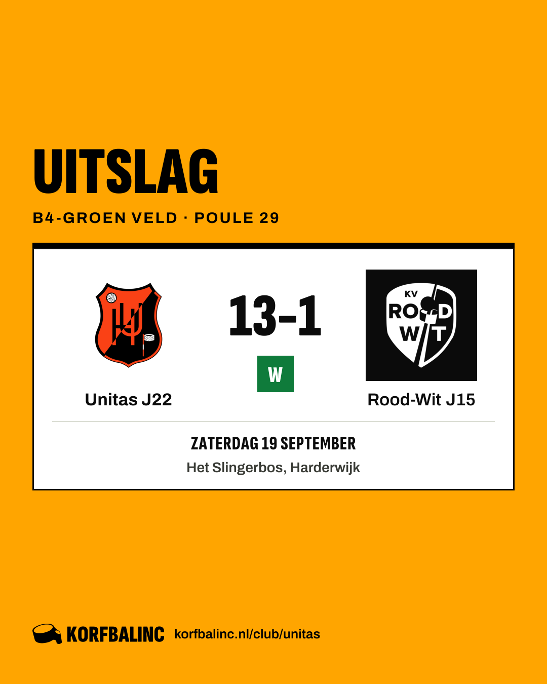 Unitas J22 - Rood-Wit J15