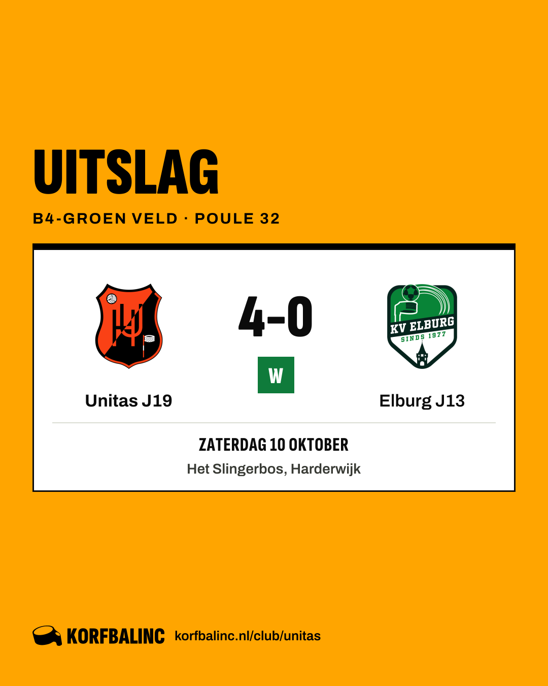 Unitas J19 - Elburg J13