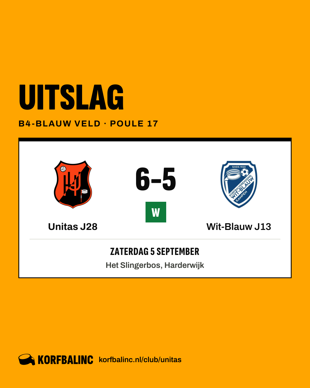 Unitas J28 - Wit-Blauw J13
