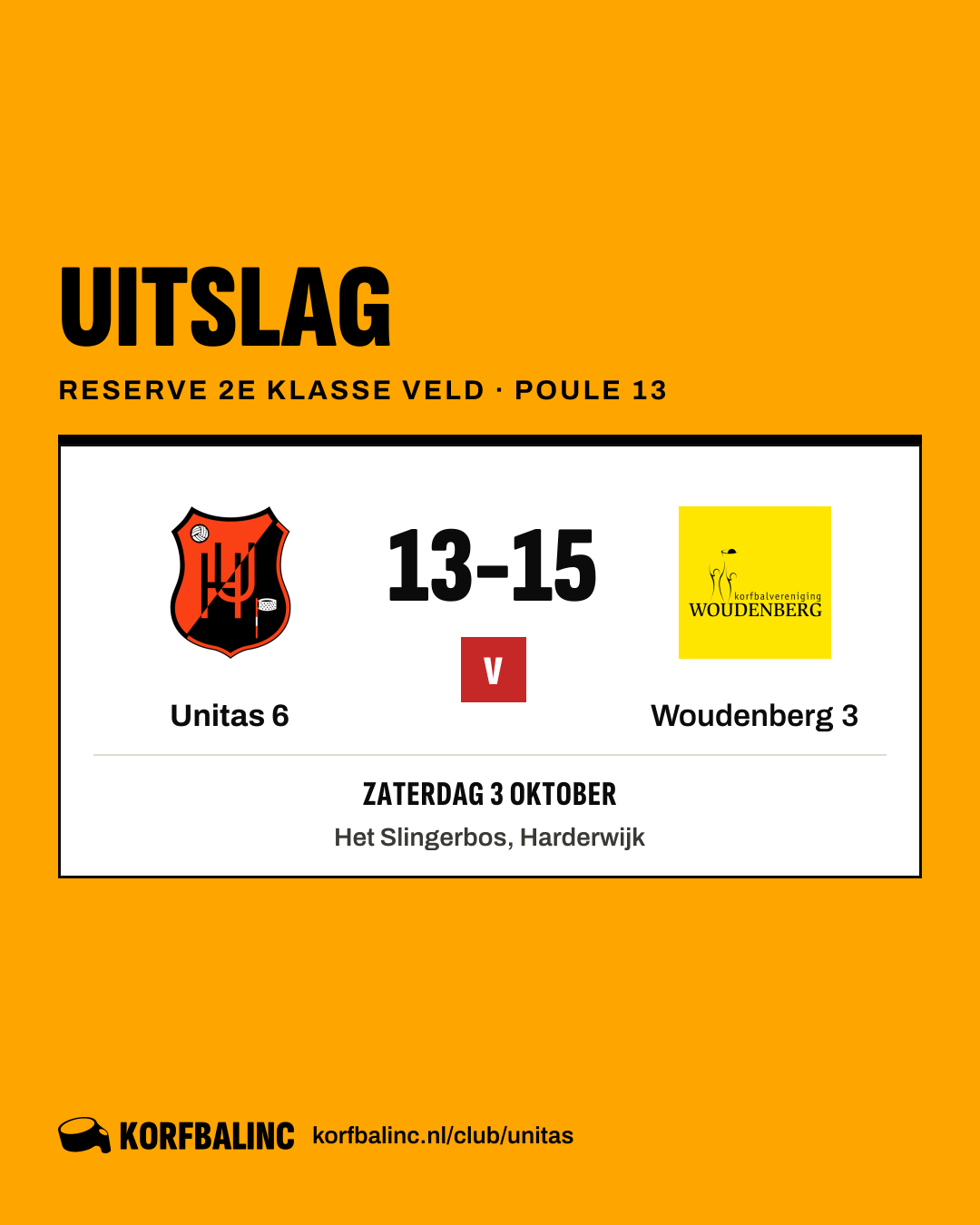 Unitas 6 - Woudenberg 3
