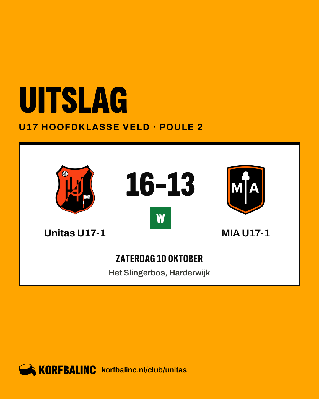 Unitas U17-1 - MIA U17-1