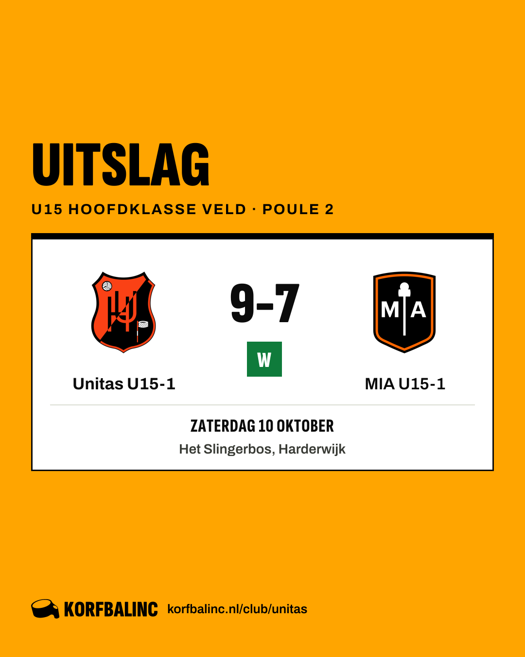 Unitas U15-1 - MIA U15-1