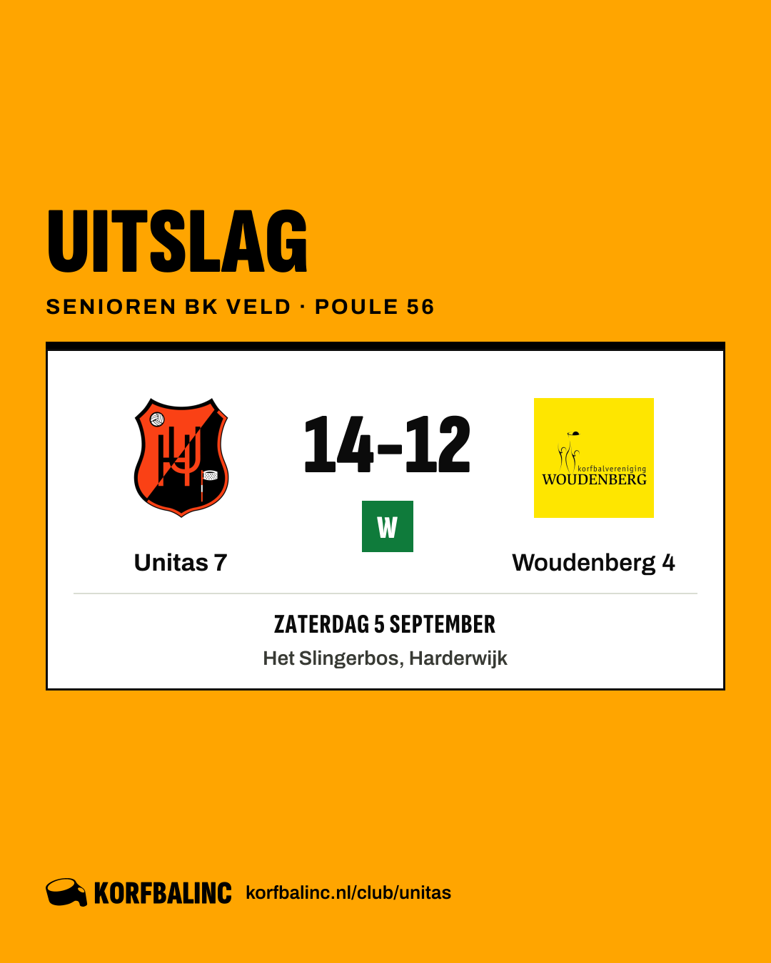 Unitas 7 - Woudenberg 4