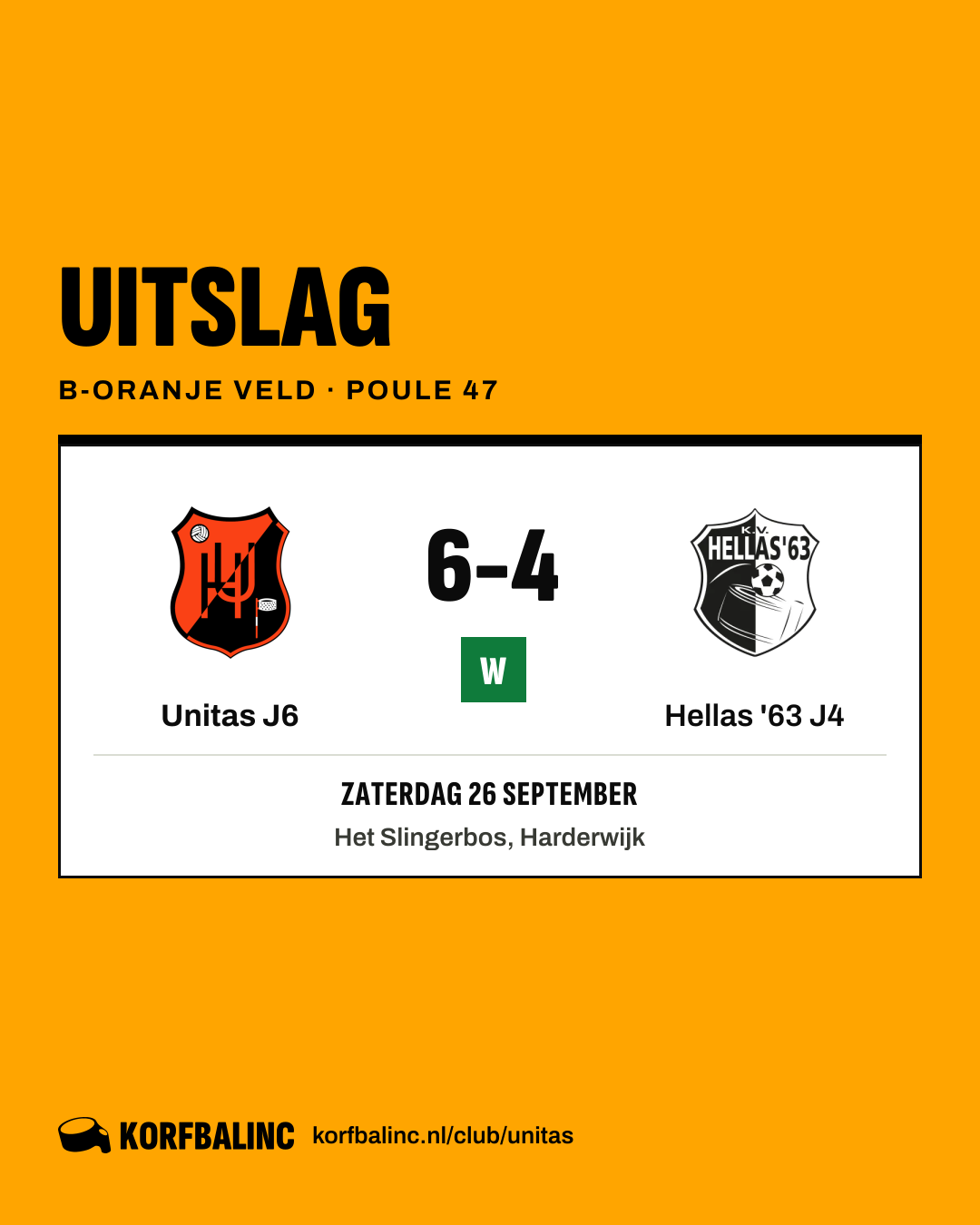 Unitas J6 - Hellas '63 J4