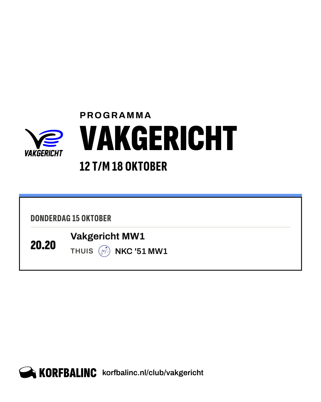 Programma Vakgericht