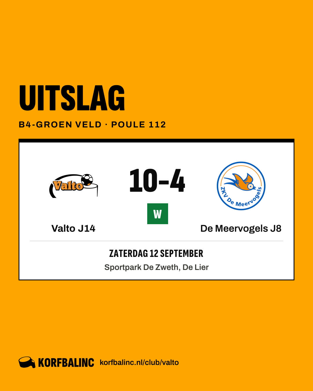 Valto J14 - De Meervogels J8