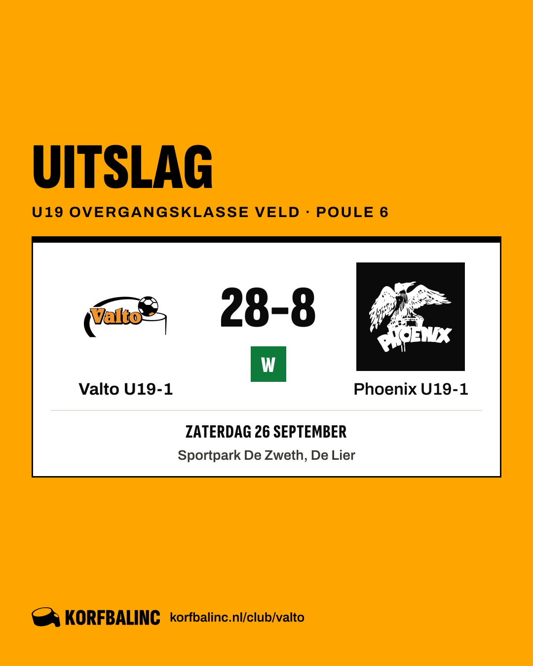 Valto U19-1 - Phoenix U19-1