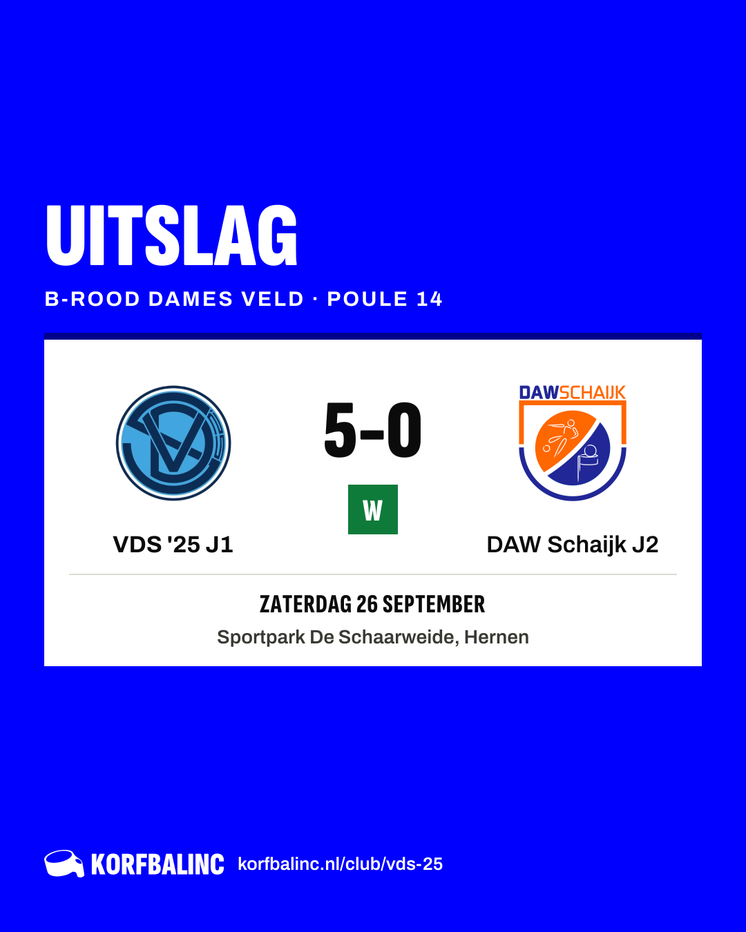 VDS '25 J1 - DAW Schaijk J2