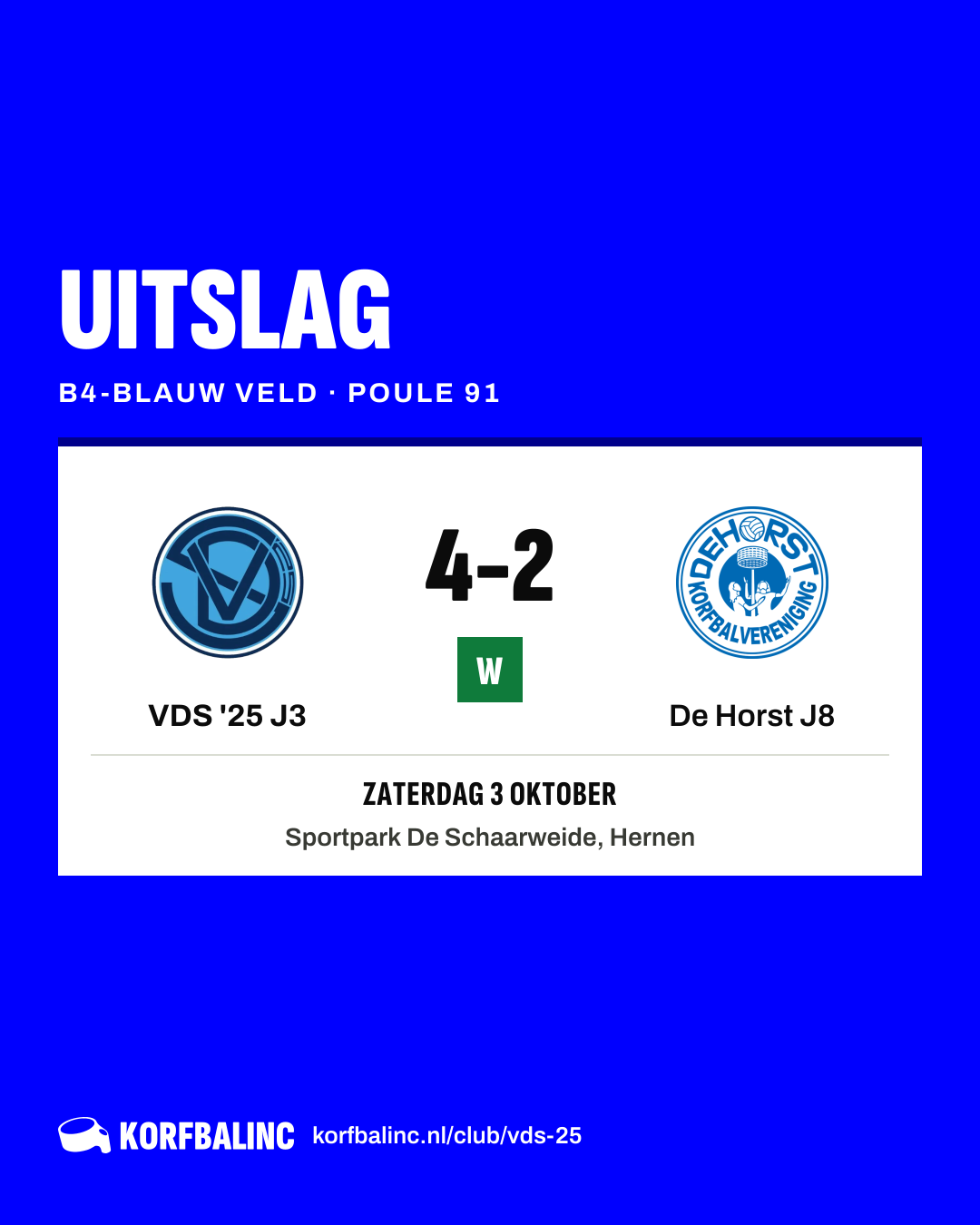 VDS '25 J3 - De Horst J8