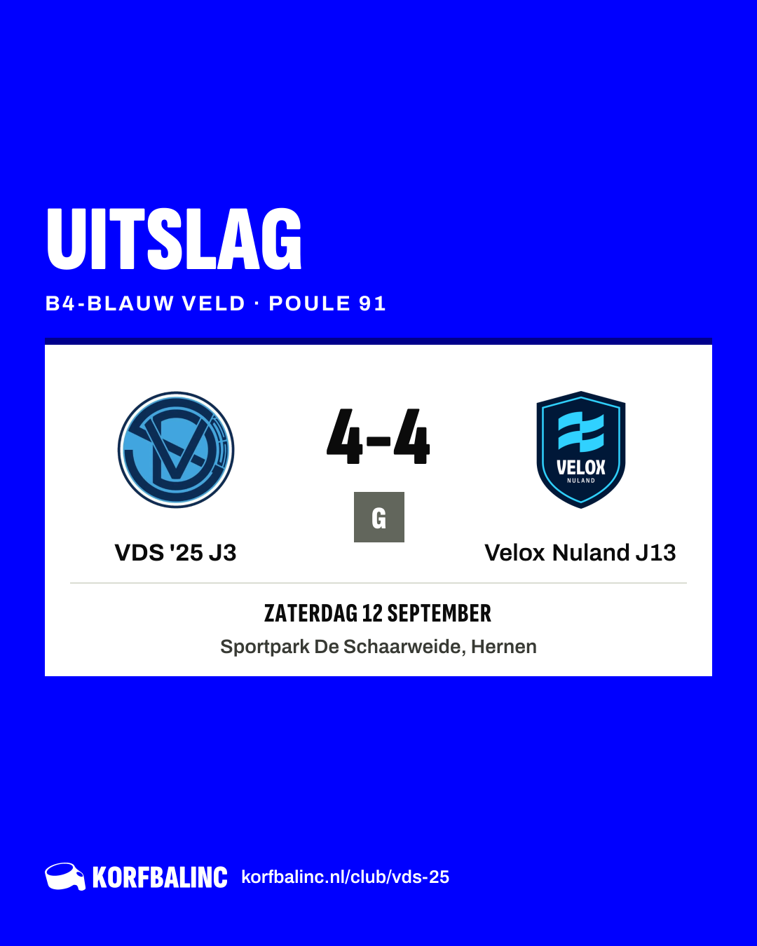 VDS '25 J3 - Velox Nuland J13