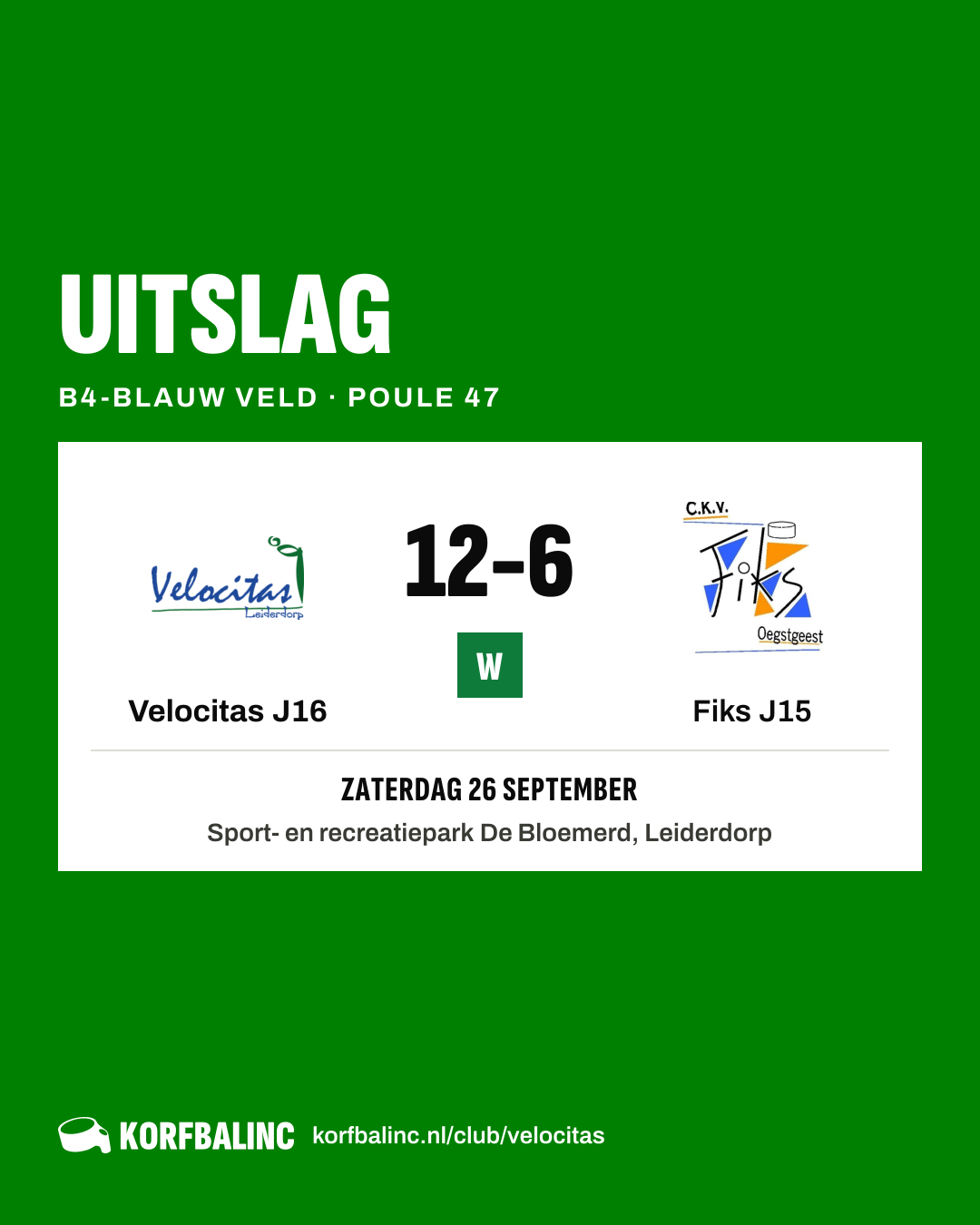 Velocitas J16 - Fiks J15