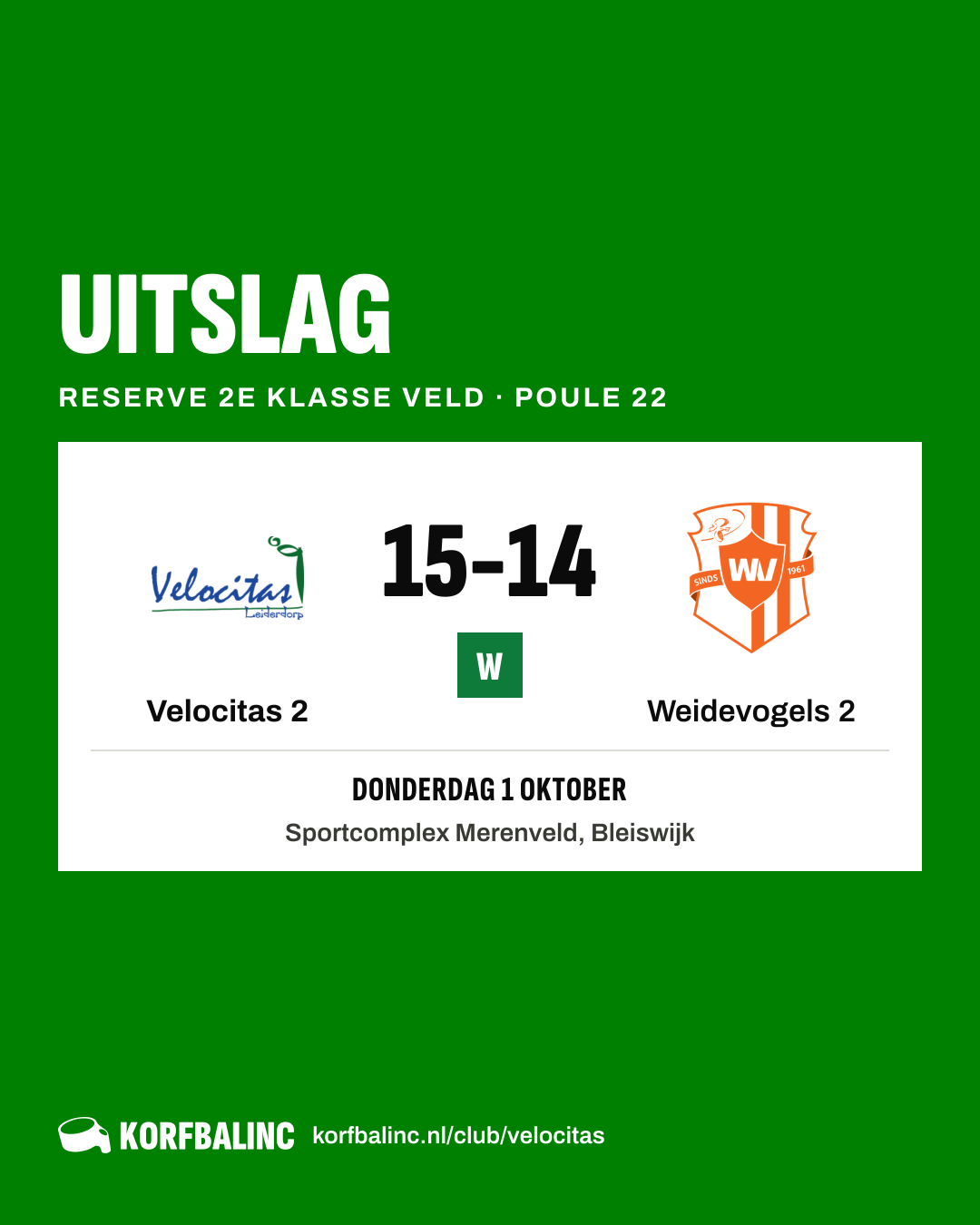 Velocitas 2 - Weidevogels 2