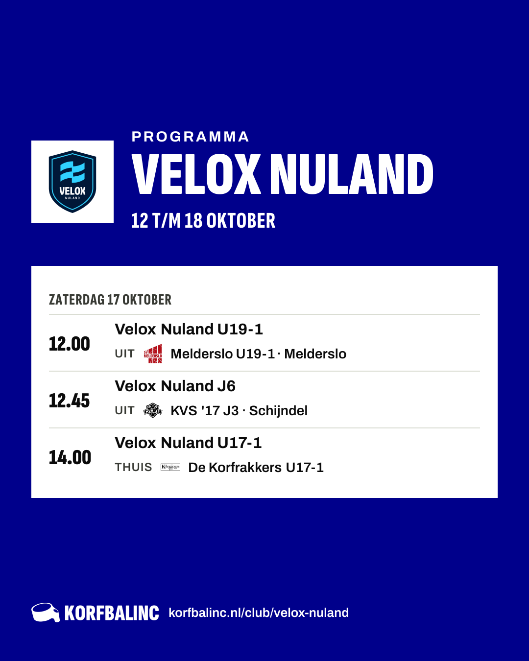 Programma Velox Nuland
