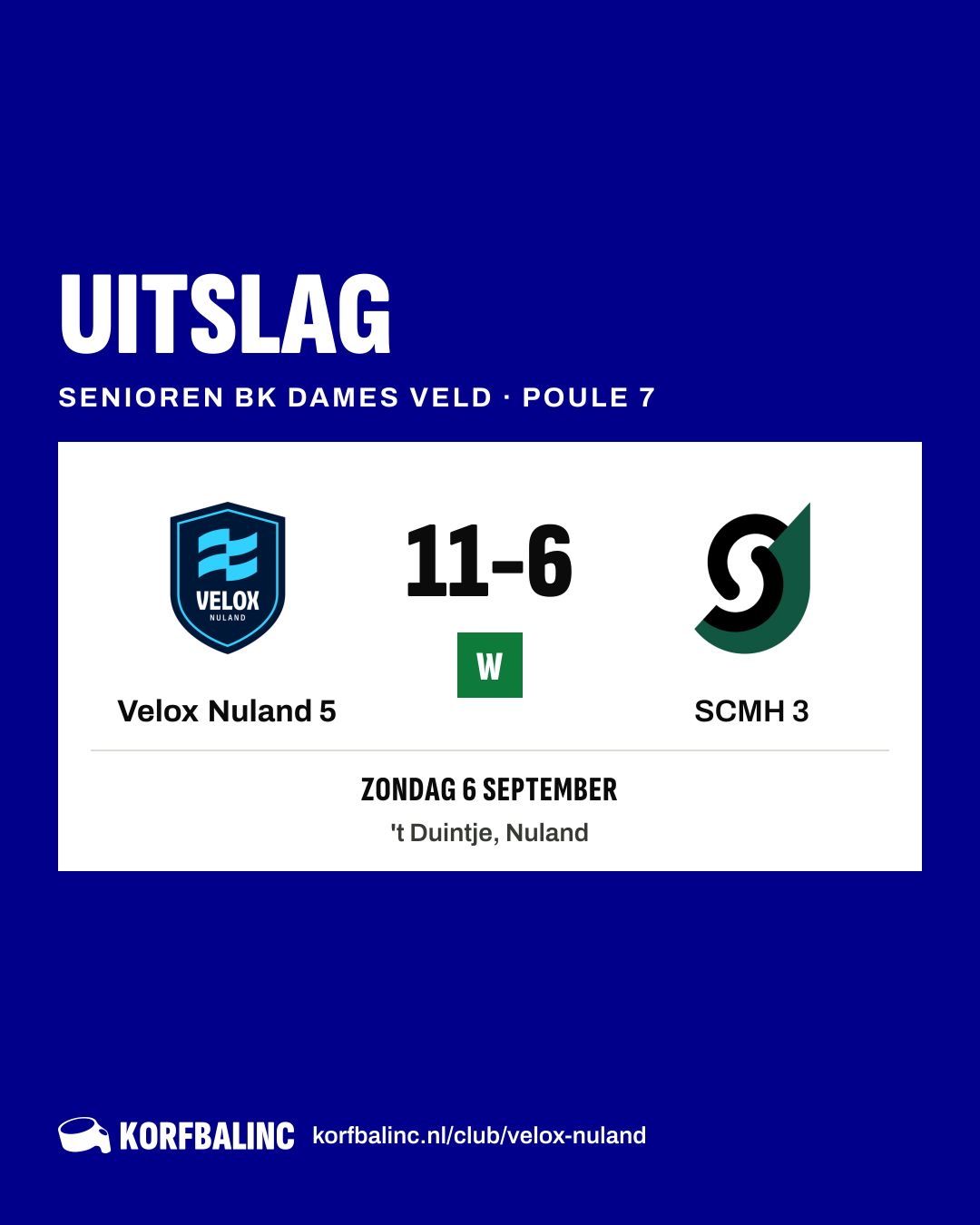 Velox Nuland 5 - SCMH 3