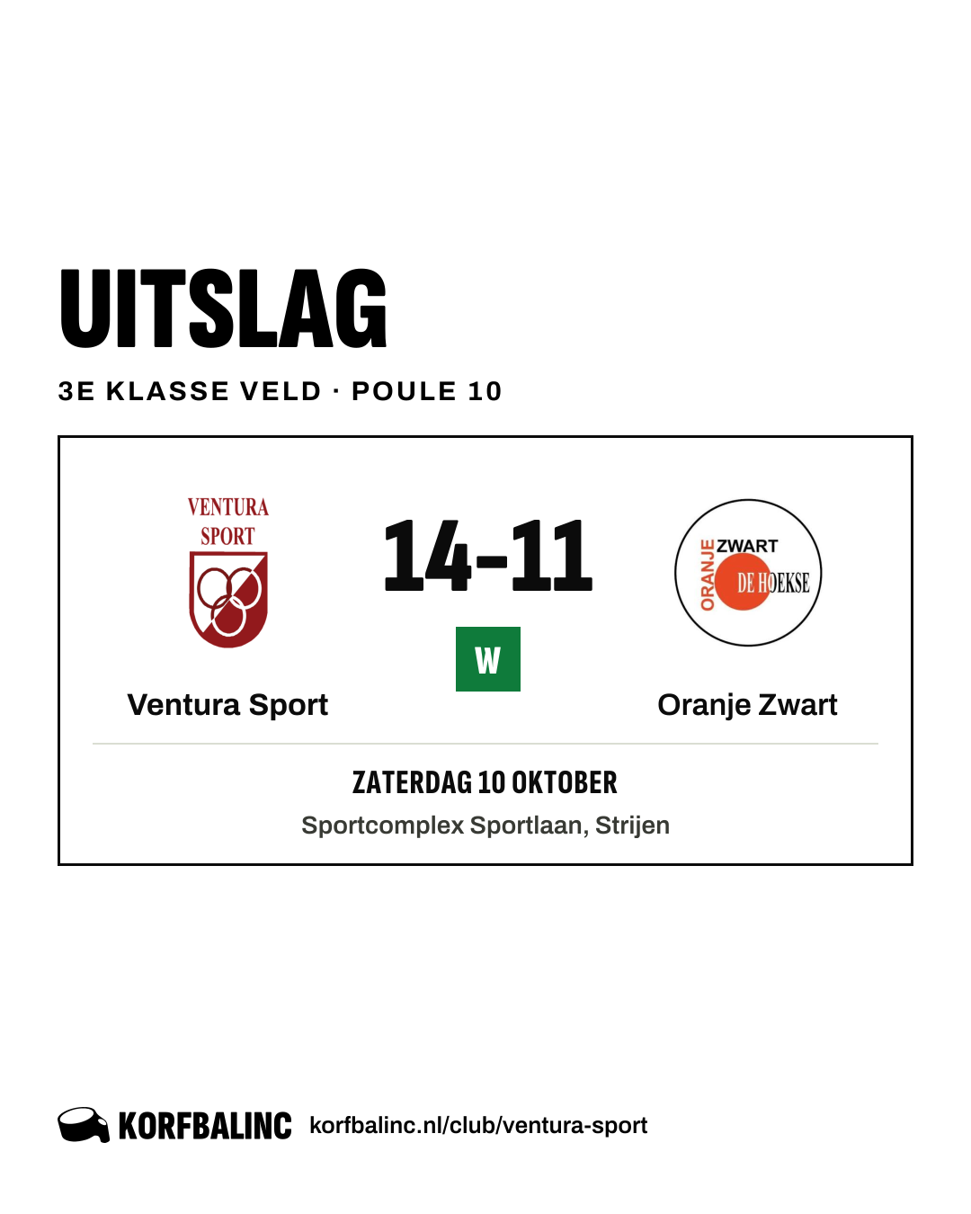 Ventura Sport - Oranje Zwart