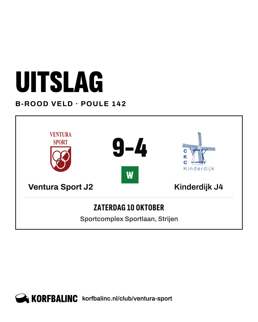 Ventura Sport J2 - Kinderdijk J4