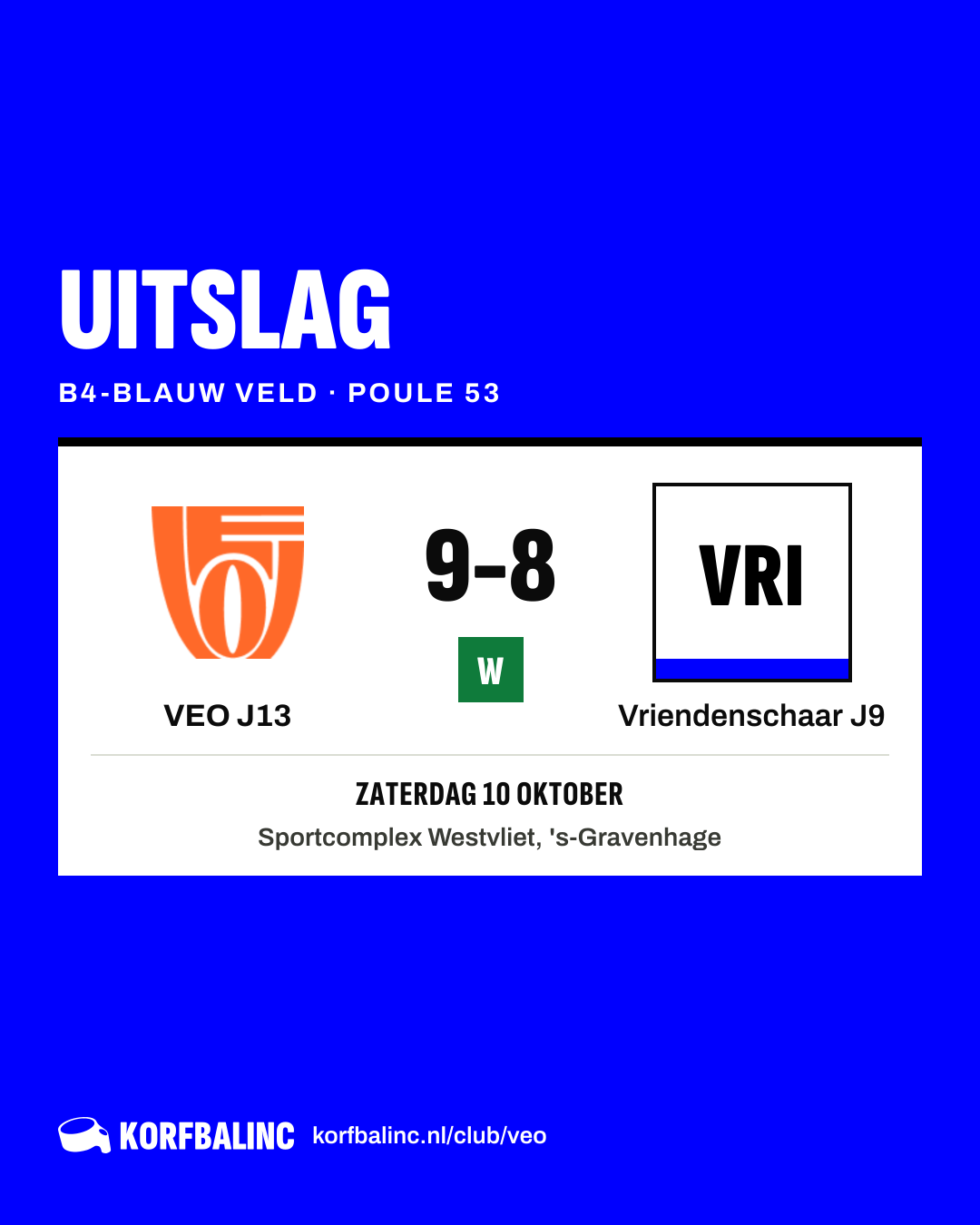 VEO J13 - Vriendenschaar J9