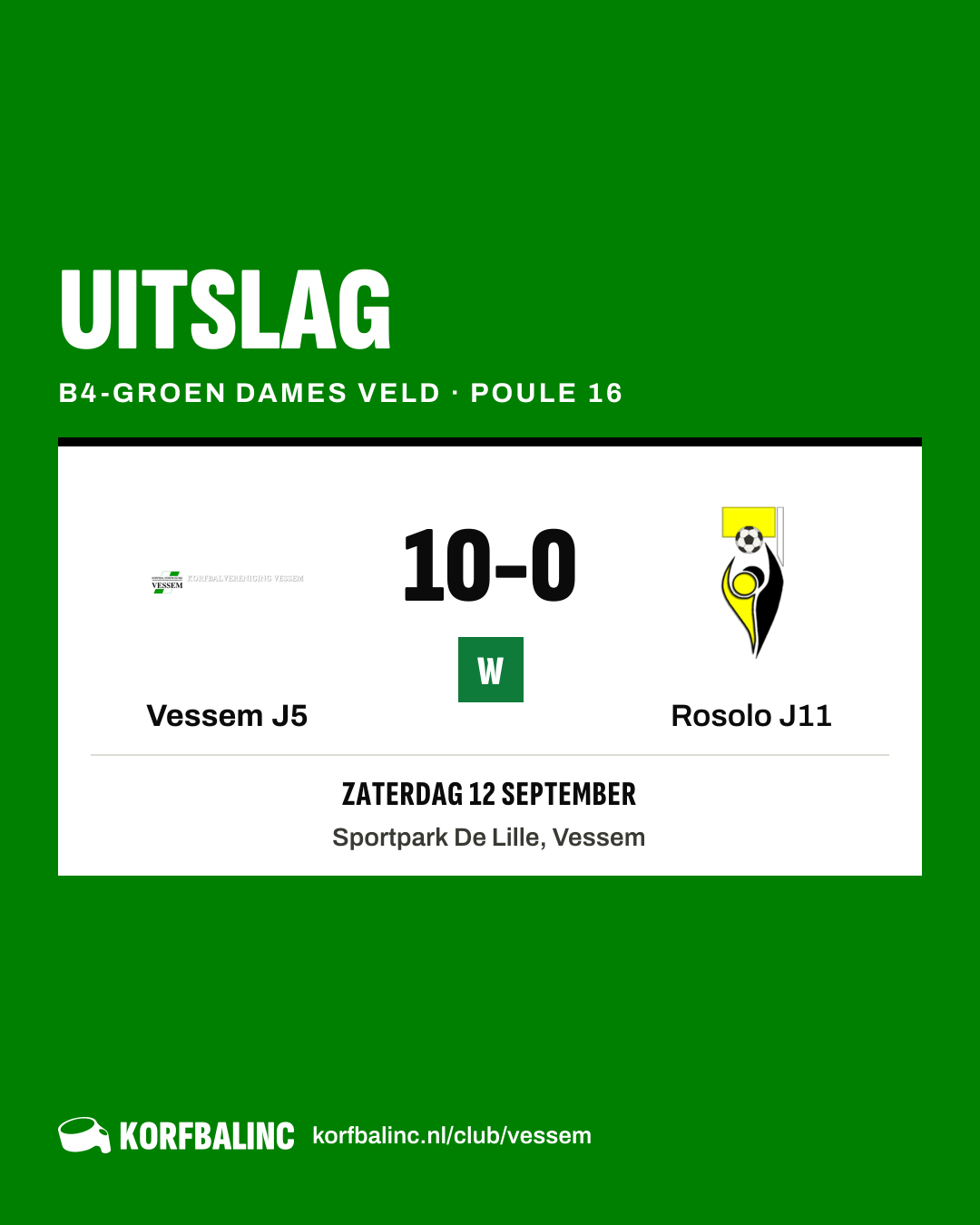 Vessem J5 - Rosolo J11