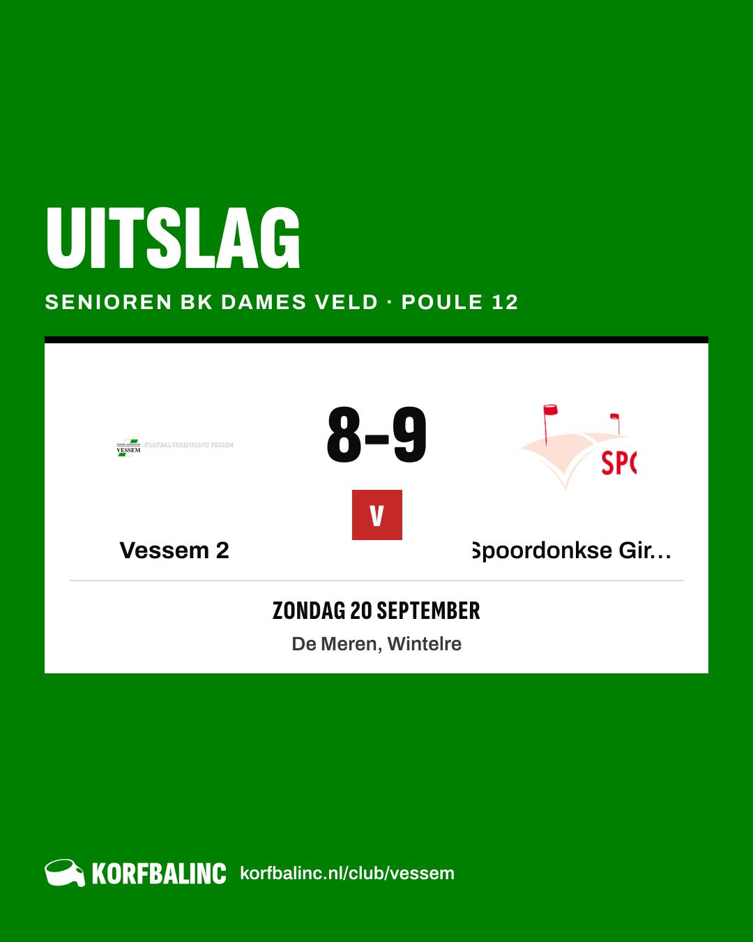 Vessem 2 - Spoordonkse Girls 2