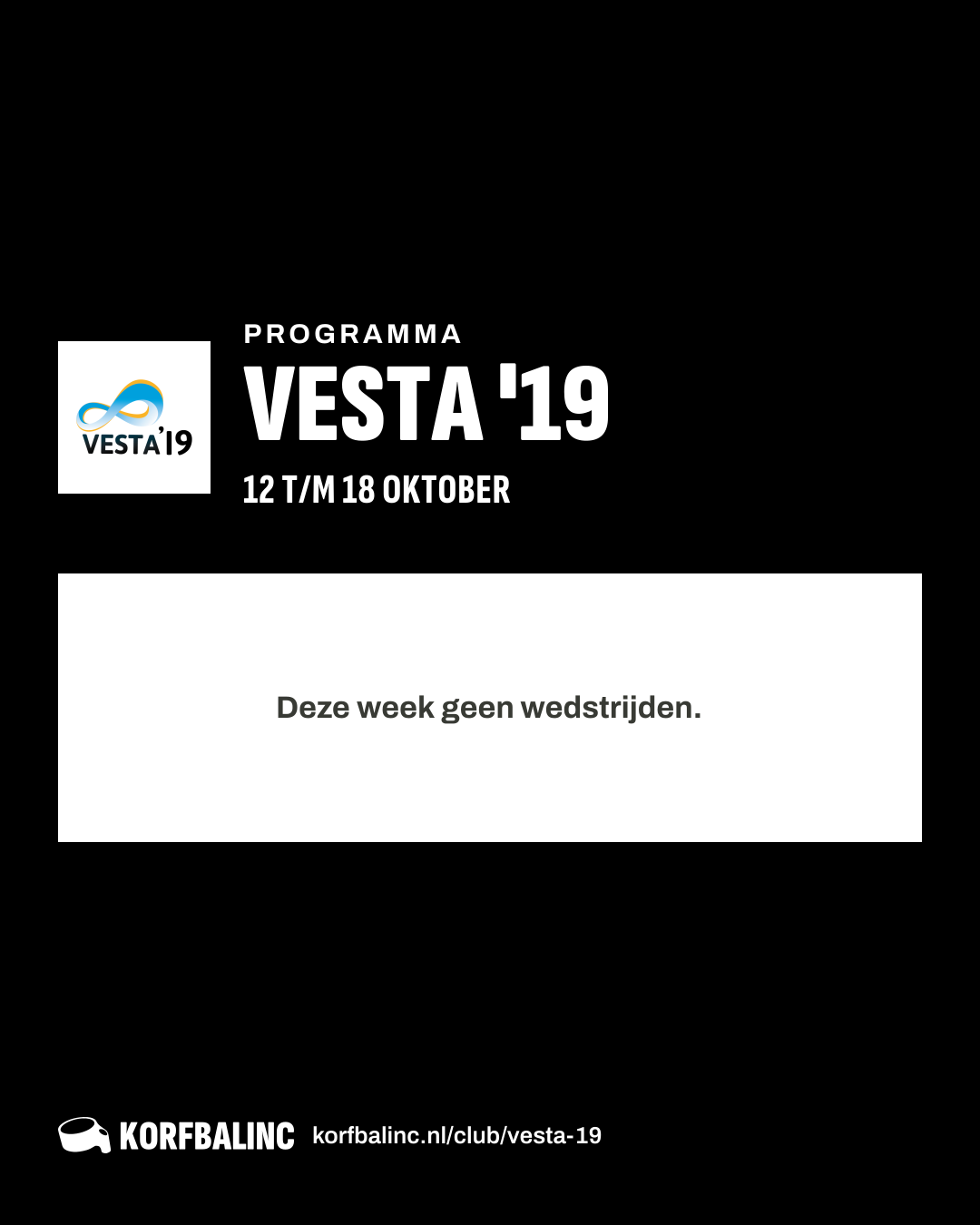 Uitslagen Vesta '19