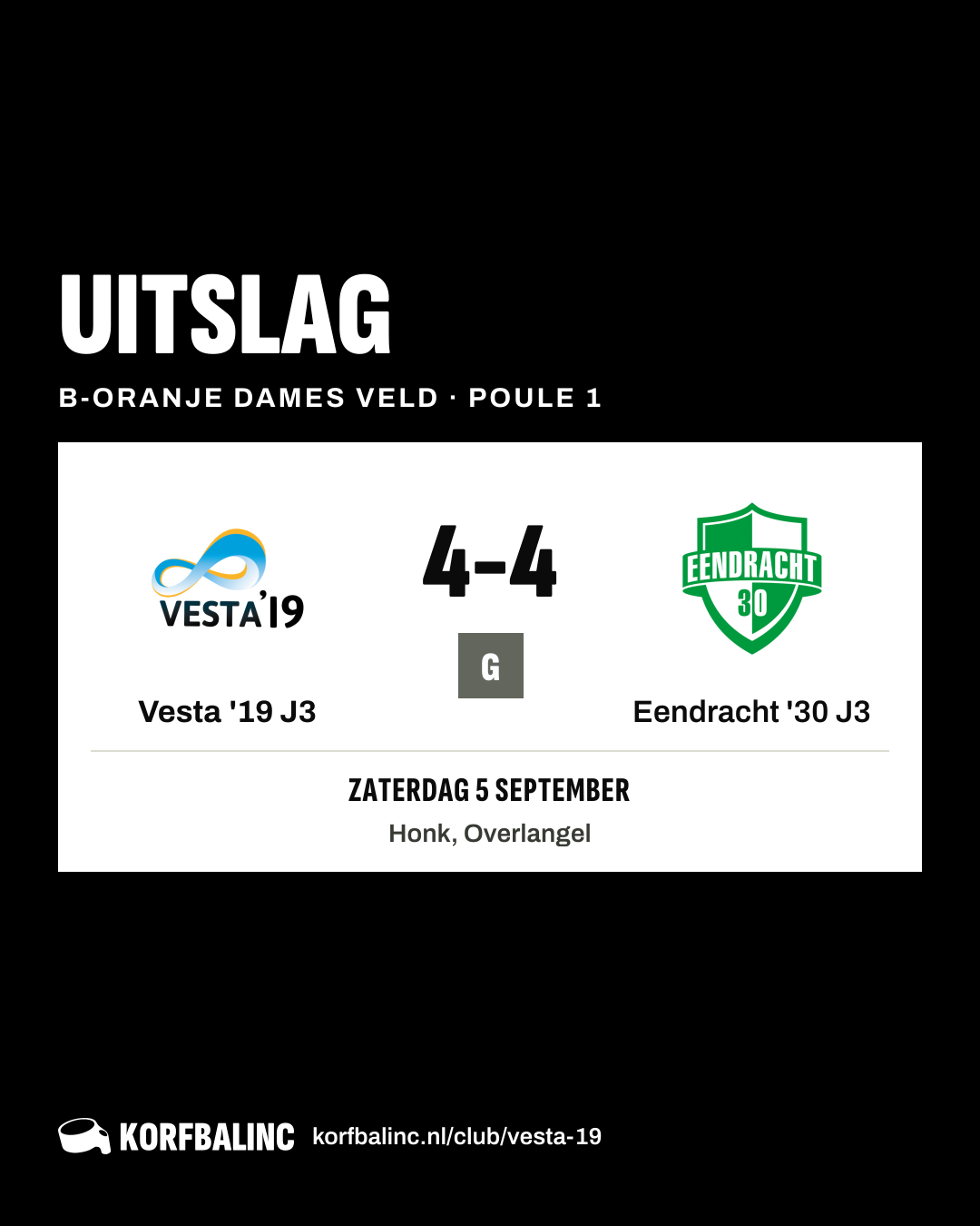 Vesta '19 J3 - Eendracht '30 J3