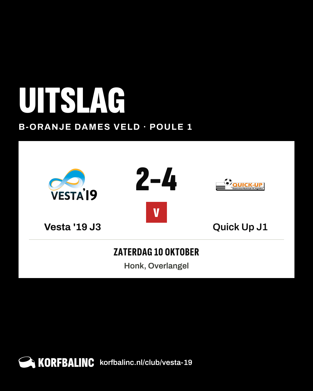 Vesta '19 J3 - Quick Up J1