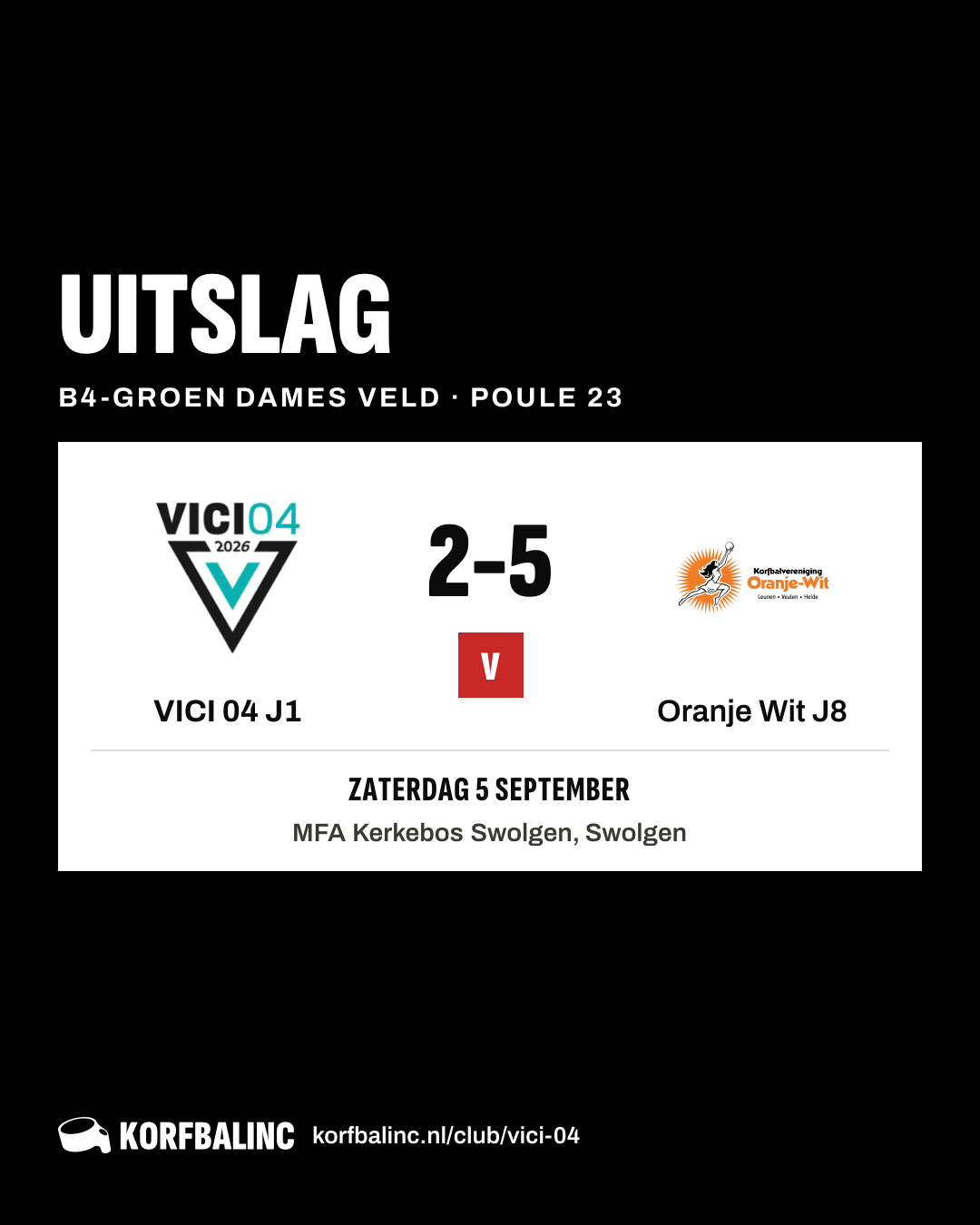 VICI 04 J1 - Oranje Wit J8