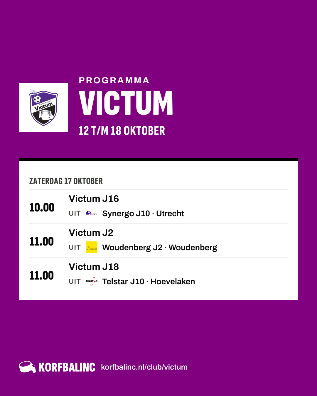 Uitslagen Victum