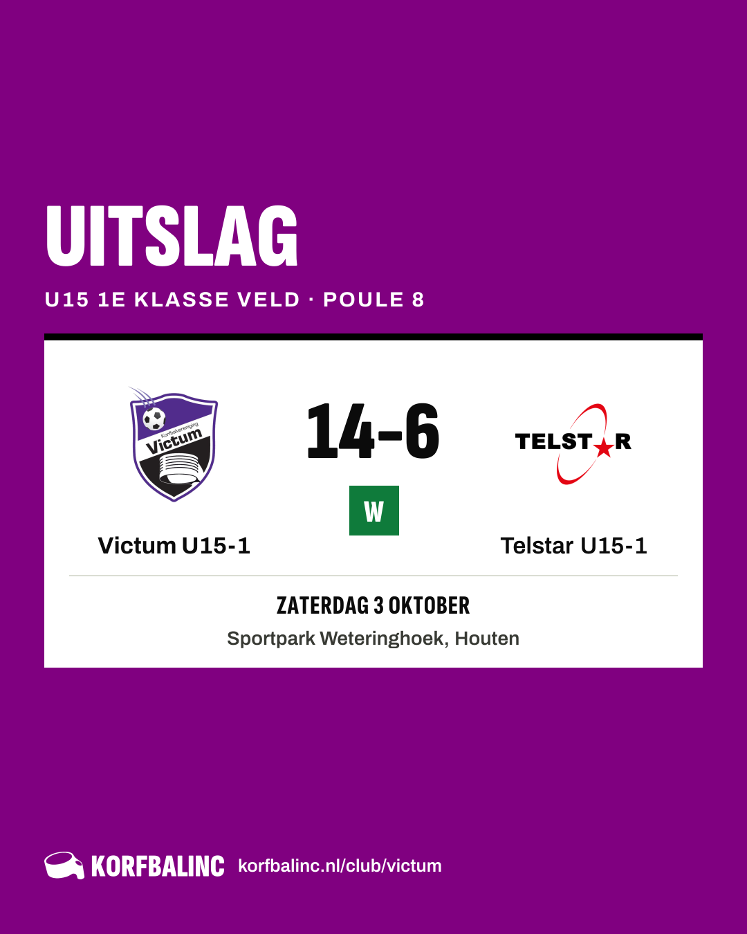 Victum U15-1 - Telstar U15-1