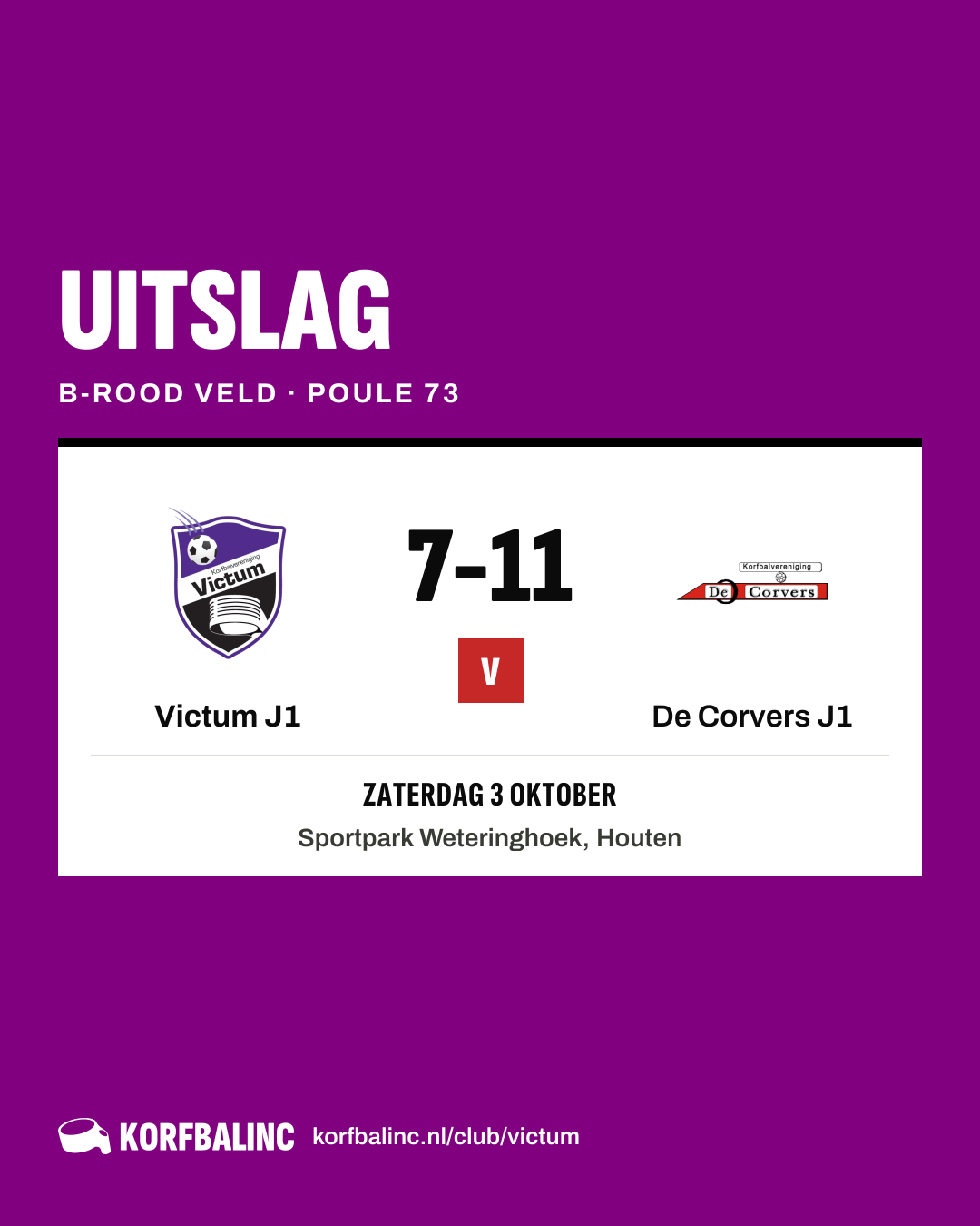 Victum J1 - De Corvers J1