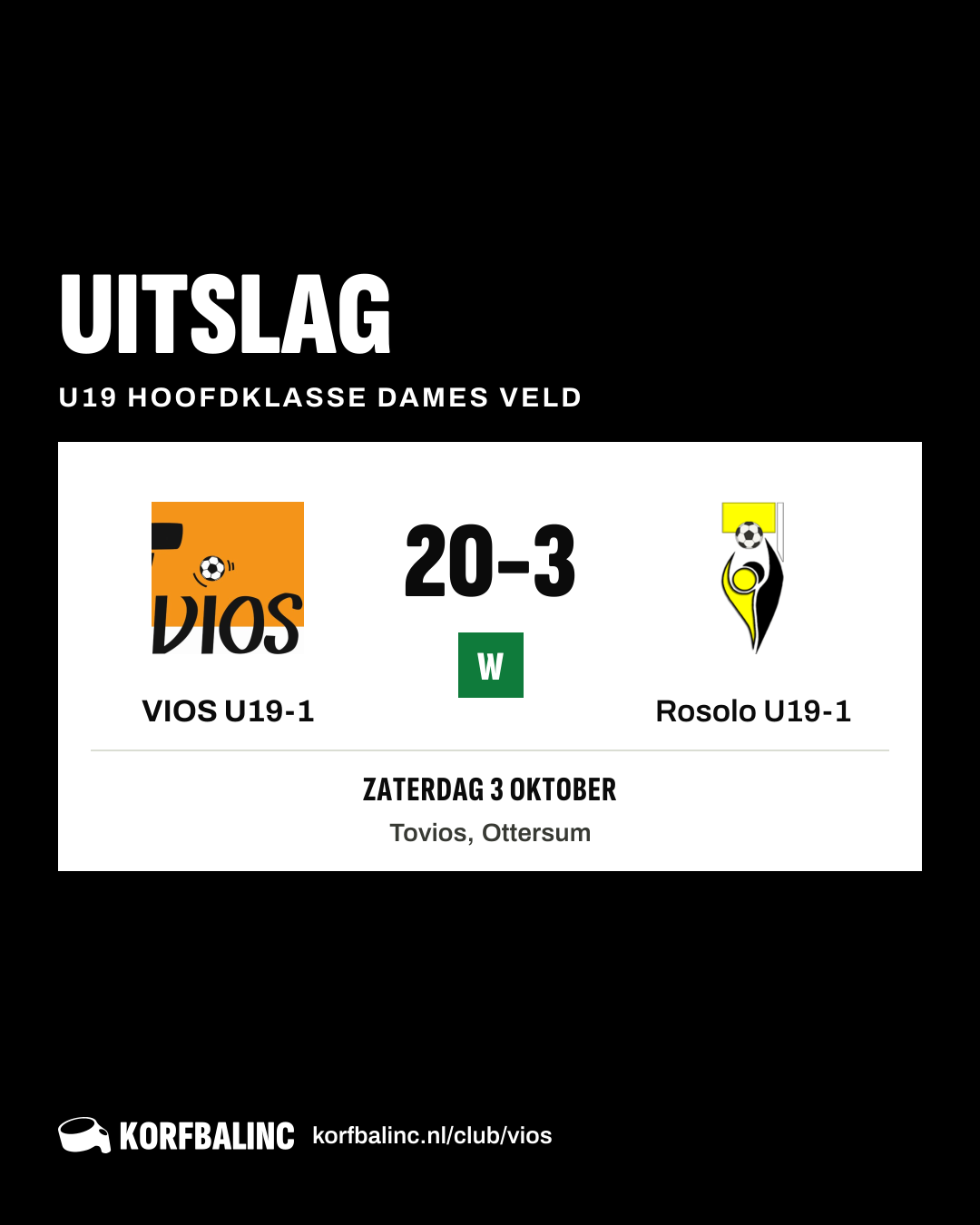 VIOS U19-1 - Rosolo U19-1
