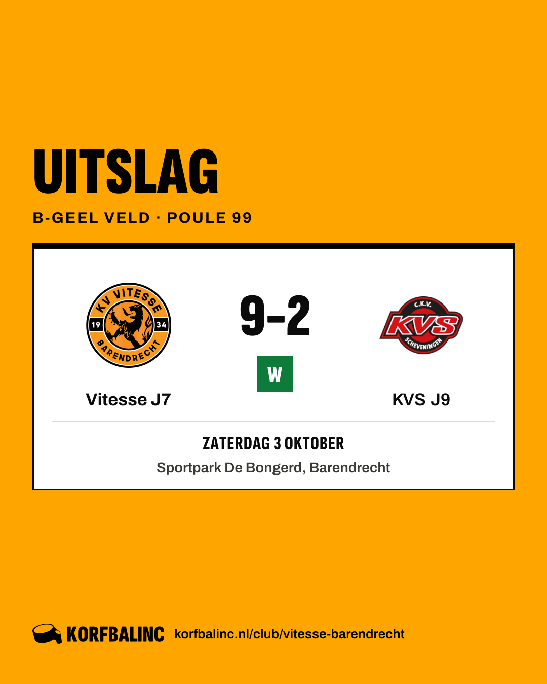 Vitesse J7 - KVS J9
