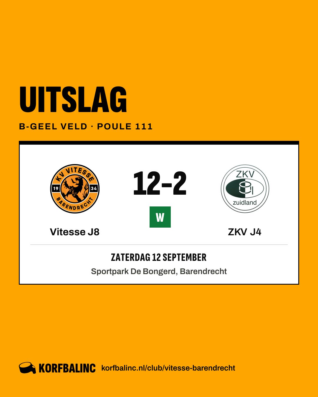Vitesse J8 - ZKV J4