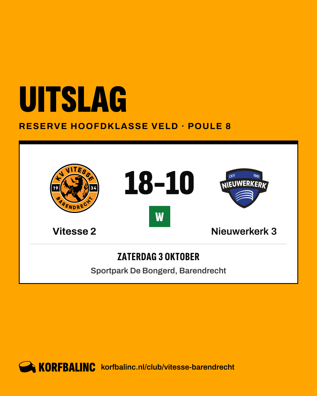 Vitesse 2 - Nieuwerkerk 3