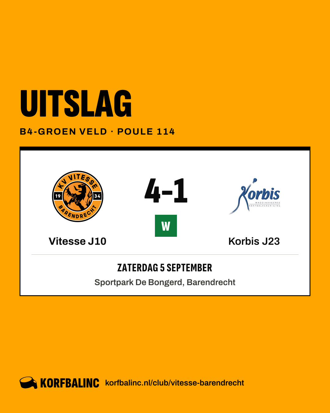 Vitesse J10 - Korbis J23