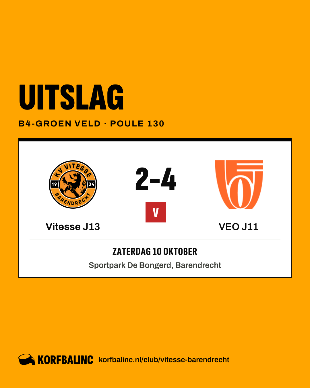 Vitesse J13 - VEO J11