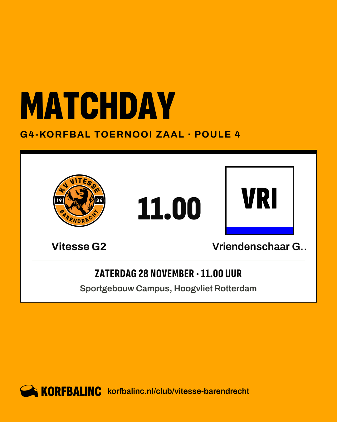 Vitesse G2 - Vriendenschaar G1