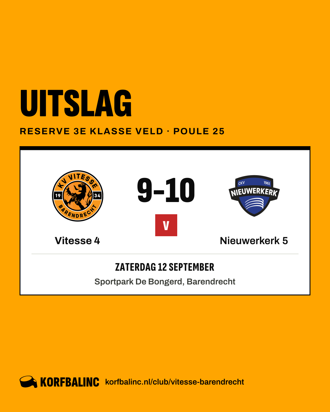 Vitesse 4 - Nieuwerkerk 5