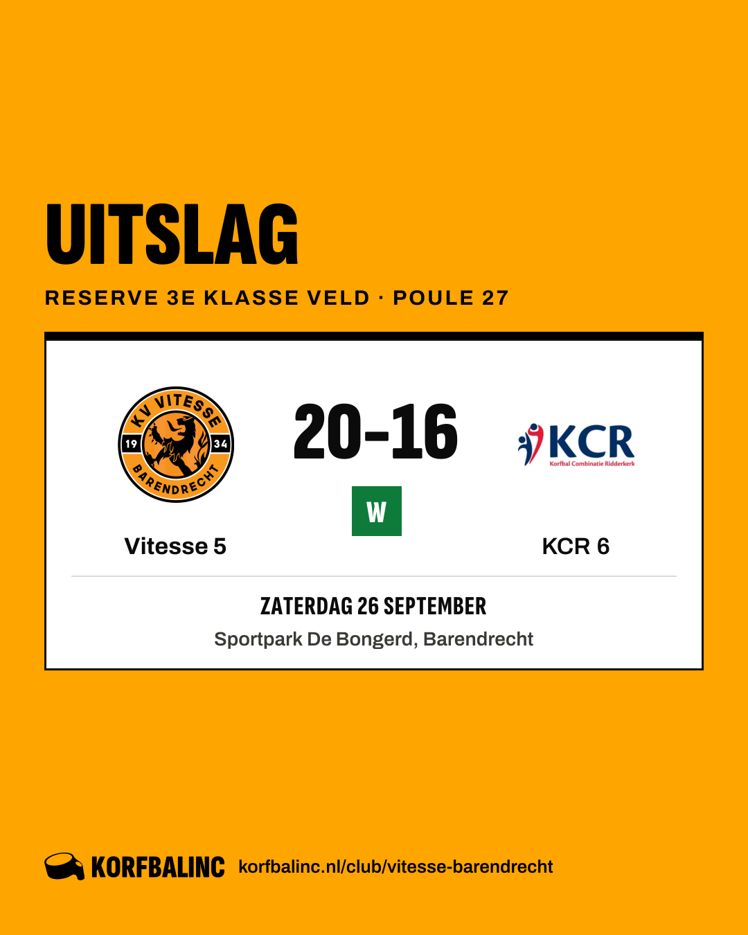 Vitesse 5 - KCR 6