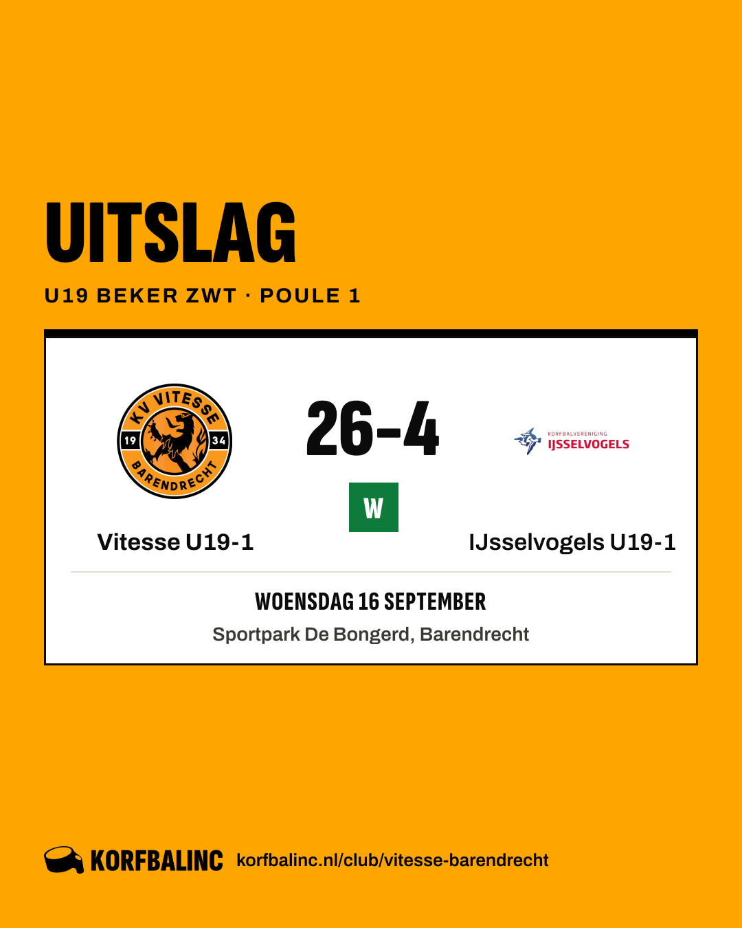 Vitesse U19-1 - IJsselvogels U19-1