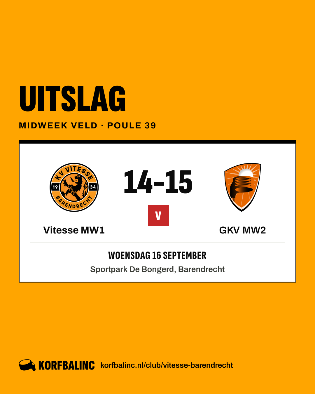 Vitesse MW1 - GKV MW2