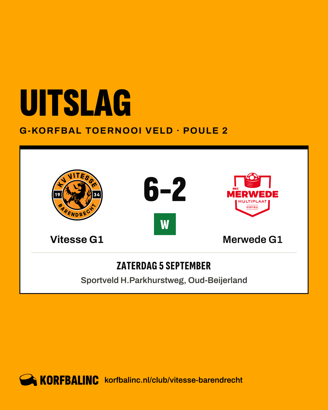 Vitesse G1 - Merwede G1