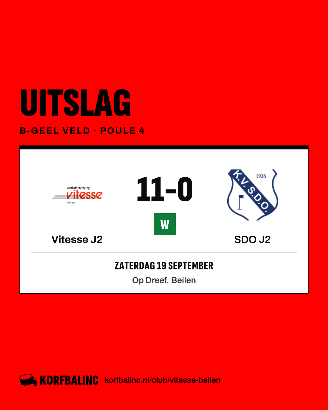 Vitesse J2 - SDO J2