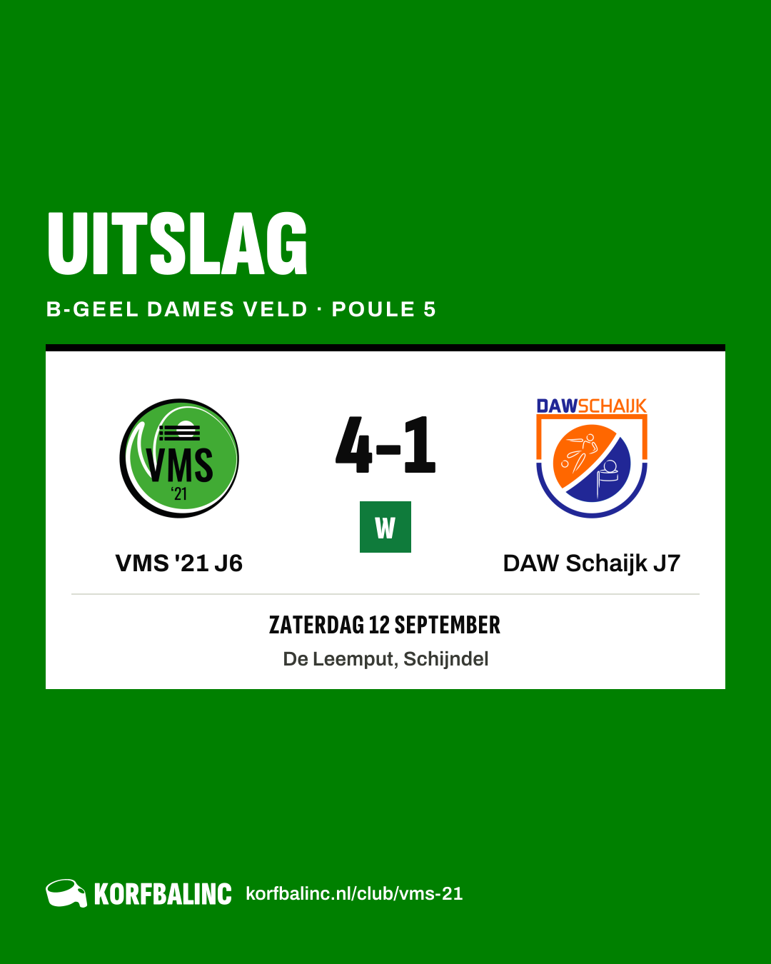 VMS '21 J6 - DAW Schaijk J7