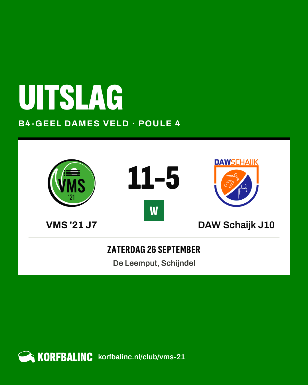 VMS '21 J7 - DAW Schaijk J10