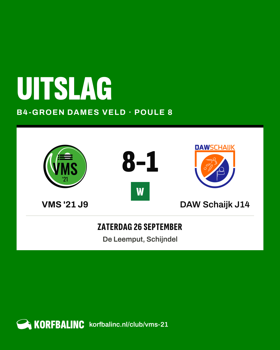 VMS '21 J9 - DAW Schaijk J14