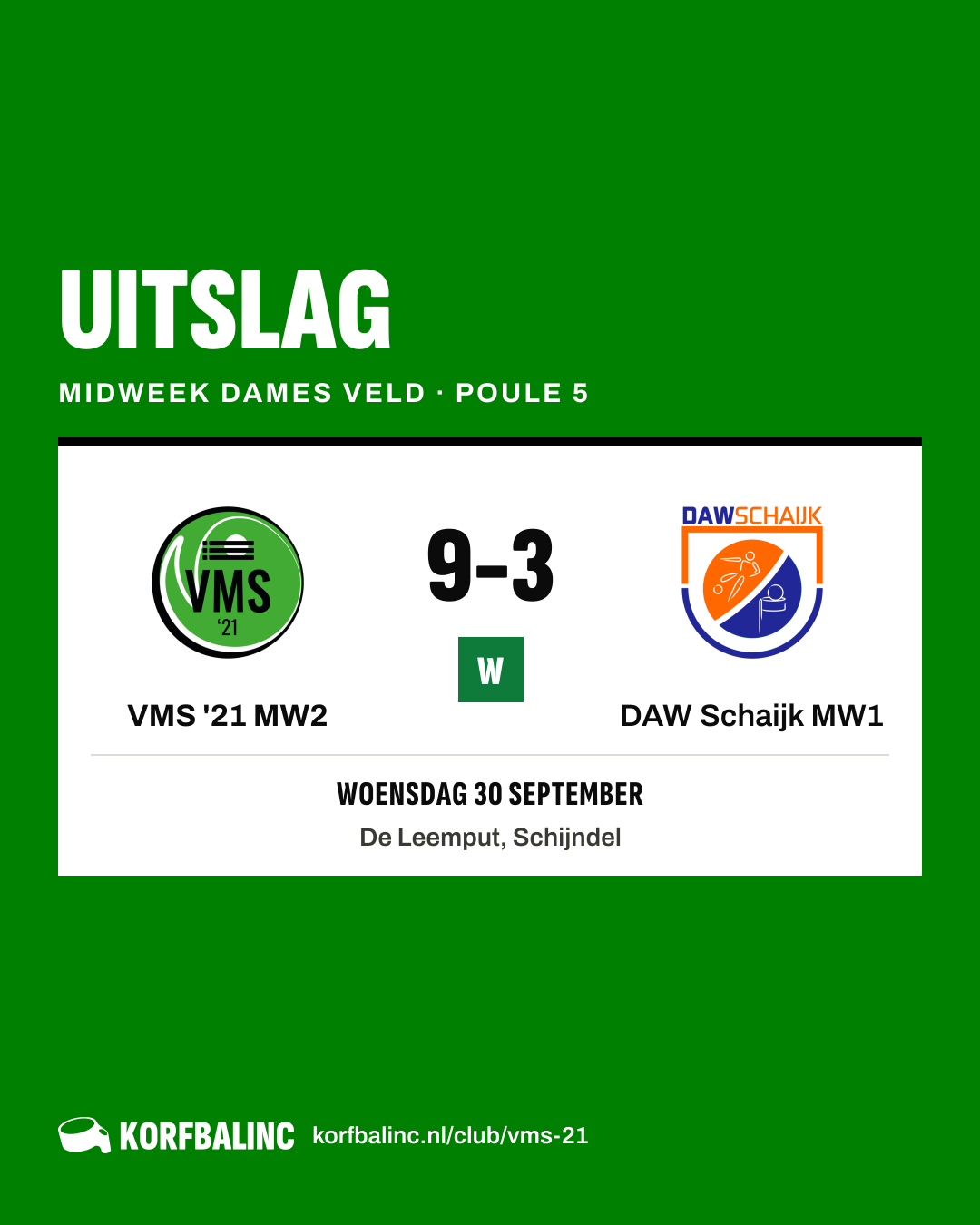 VMS '21 MW2 - DAW Schaijk MW1
